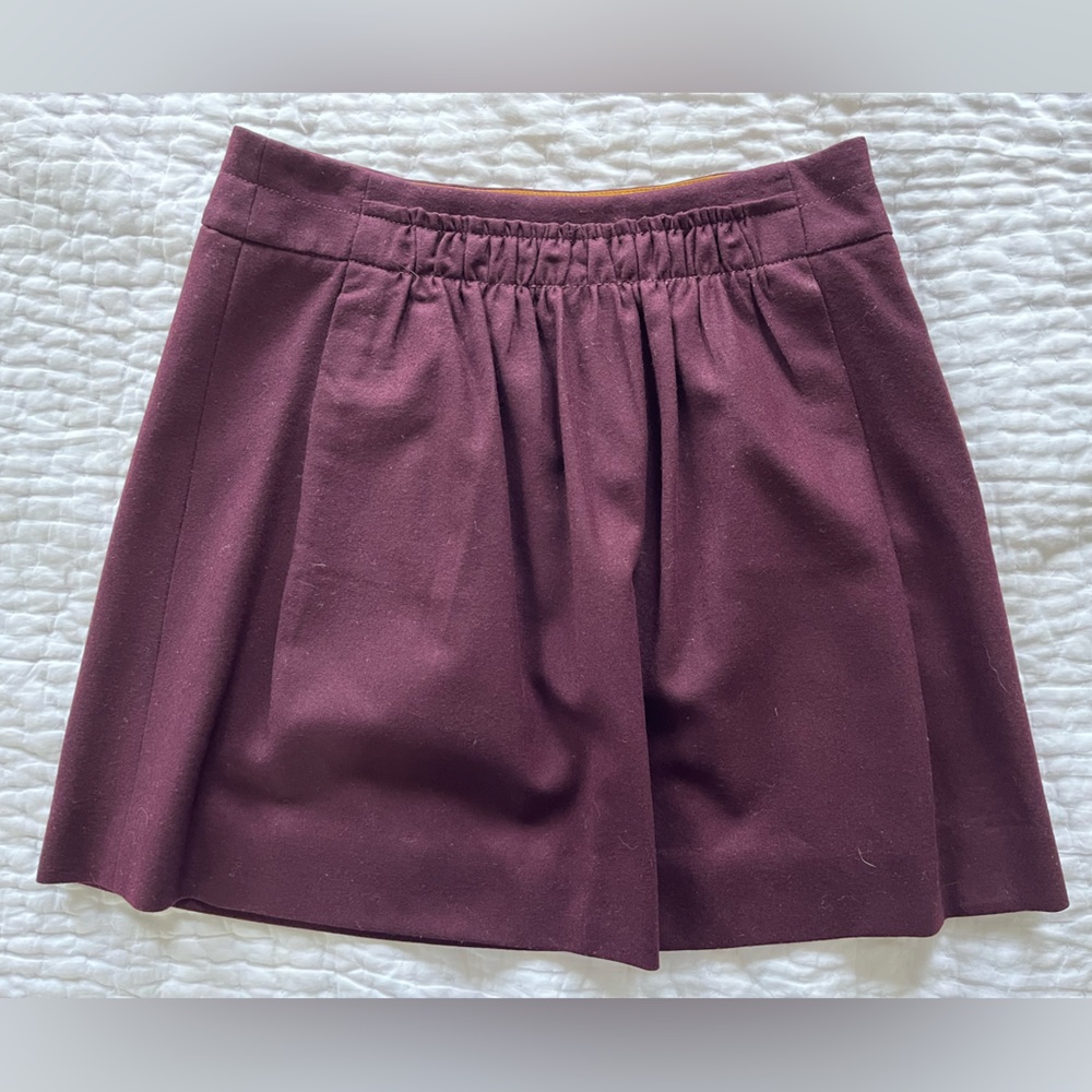 Vintage J.Crew Wool Miniskirt (purple, size 4)